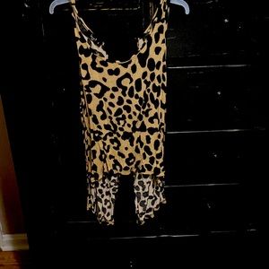 Love J animal print tank top size Large but more like a small
